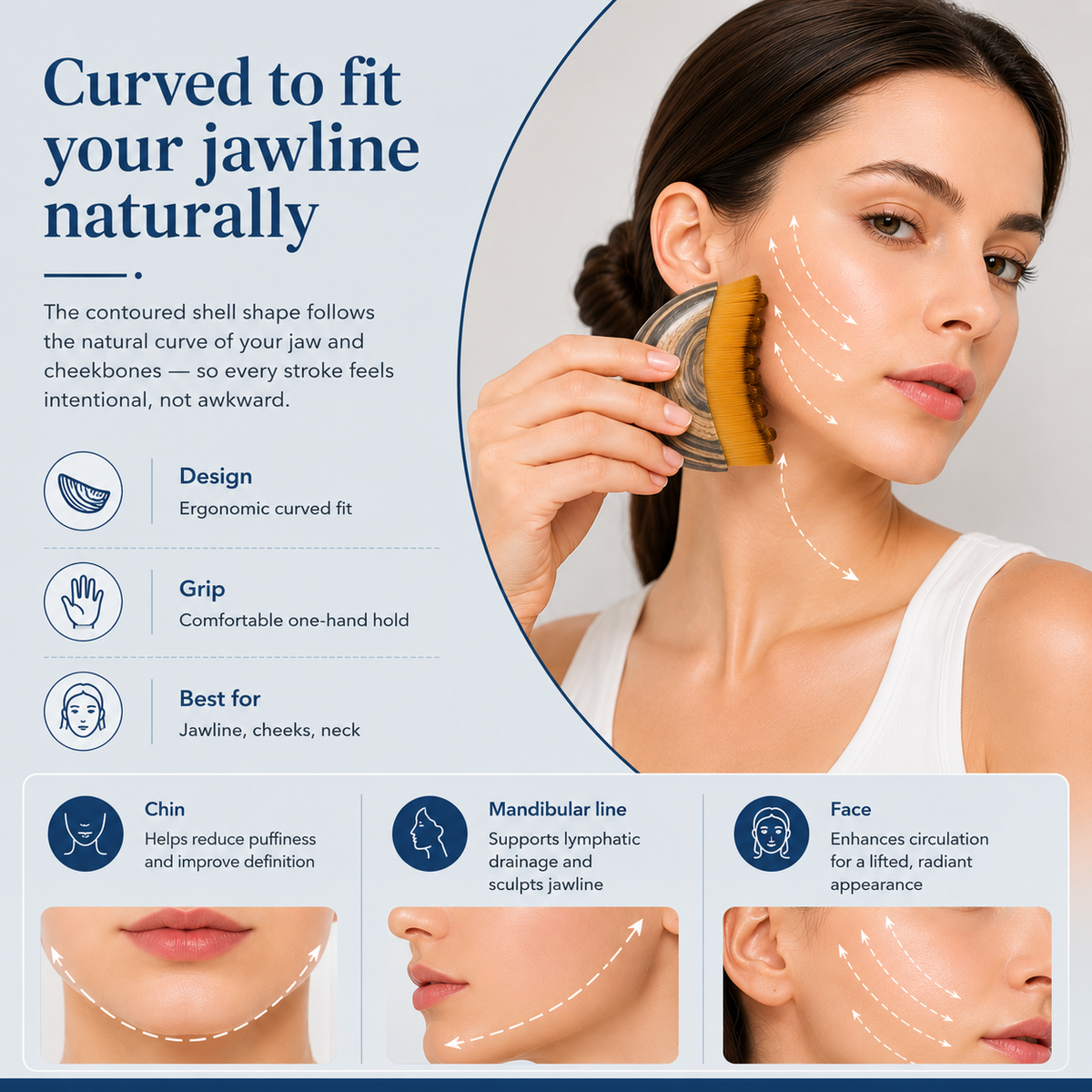 Lymphatic Face Brush — Sculpt, Lift & Glow